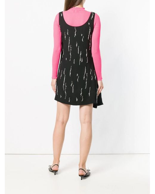 Prada Black Sablè Satin Dress