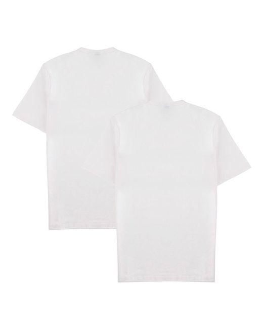 HUGO White Set Da Due T Shirt Con Logo