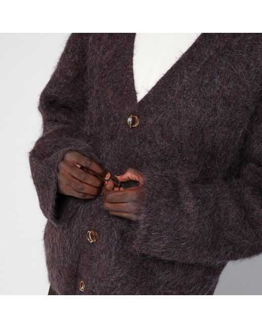 Séfr Blue Lee Lilac Alpaca Blend Cardigan for men