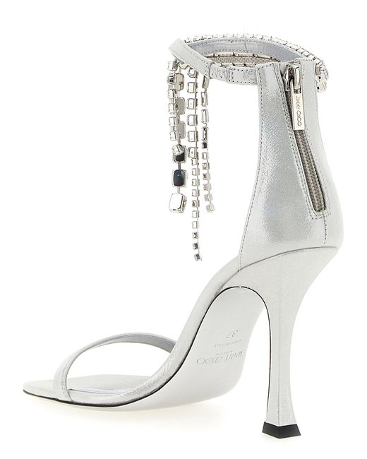 Jimmy Choo White 'Verity' Sandalen