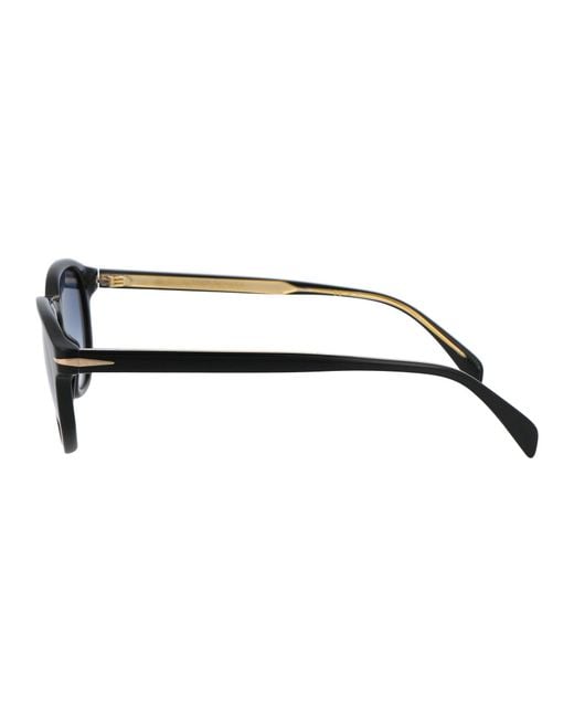 David Beckham Blue Sunglasses Db 1007/S 80708 for men
