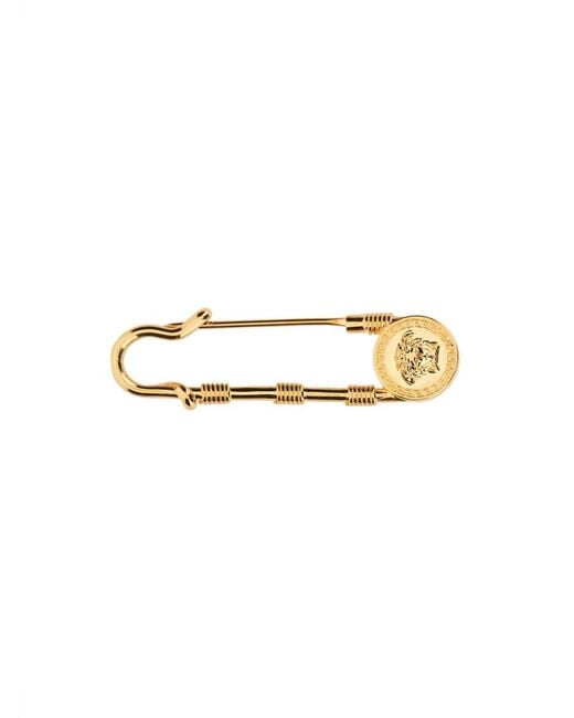 Versace White Safety Pin Pin