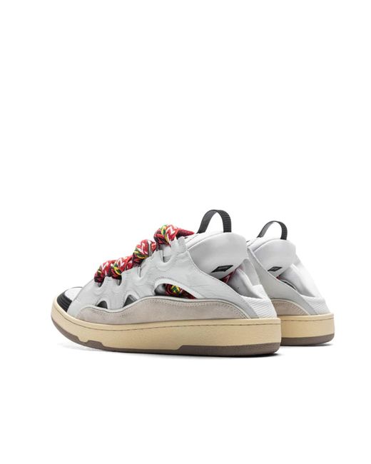 Lanvin White Curb Mules Sneakers