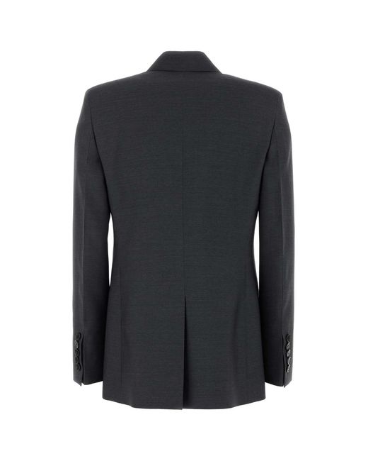 Gucci Black Graphite Wool Blazer