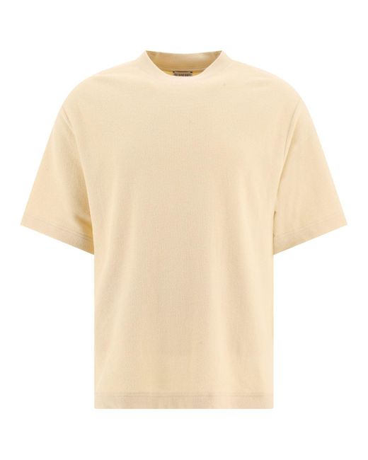 Burberry Natural Baumwoll -Handtrocknen T -Shirt