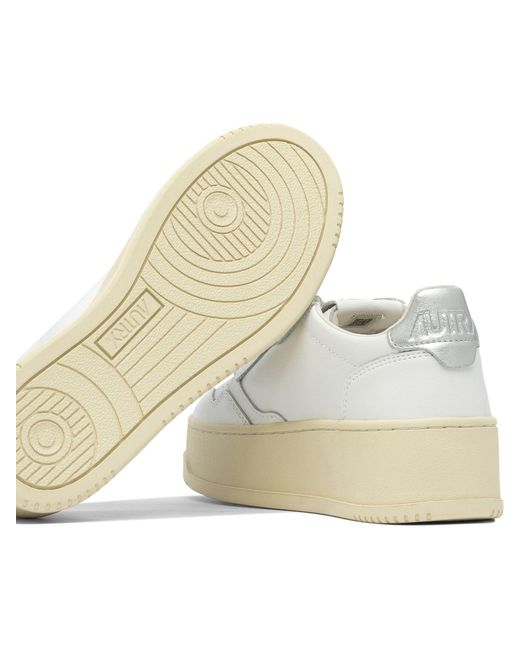 Baskets "Medalist Platform" Autry en coloris White