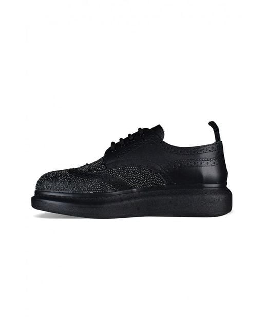 McQueen Black Alexander Mc Queen Derby Hybrid