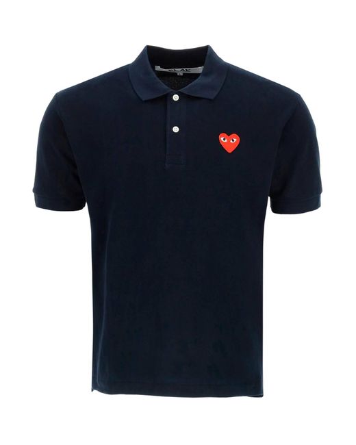 Heart Polo camisa COMME DES GARÇONS PLAY de color Blue