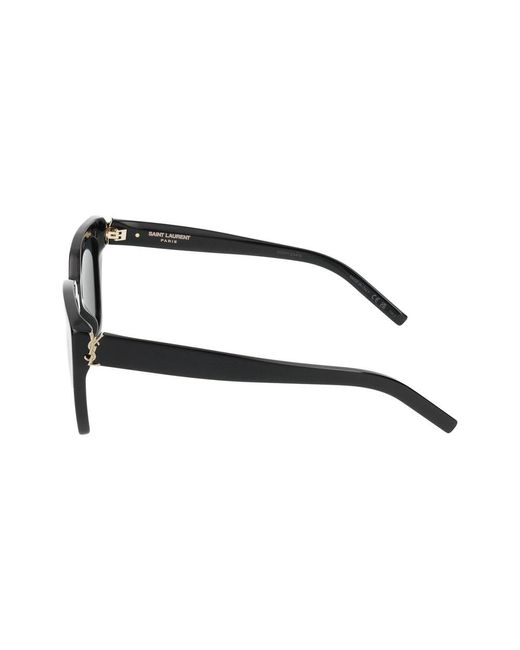 Saint Laurent Black Mutige cat eye sonnenbrille in schwarz