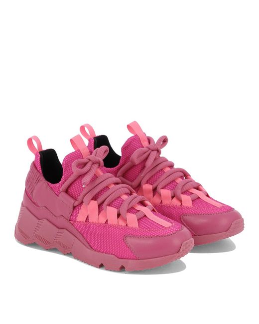 Pierre Hardy Pink Trek Comet Sneakers