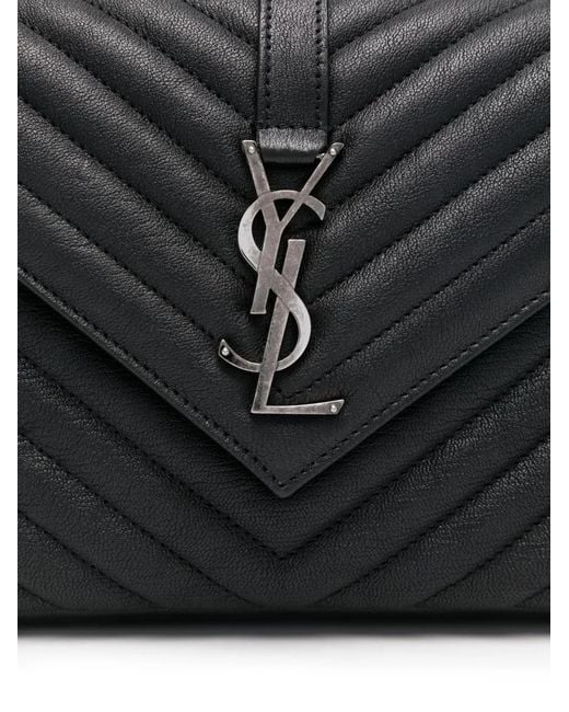 Saint Laurent Black Medium College Cross Body Ba