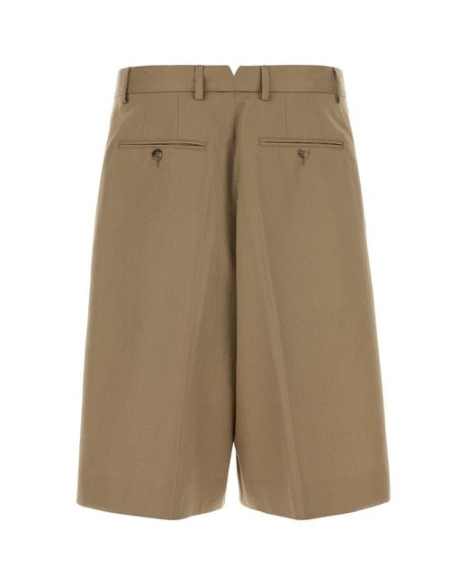 AMI Green Solid Shorts for men
