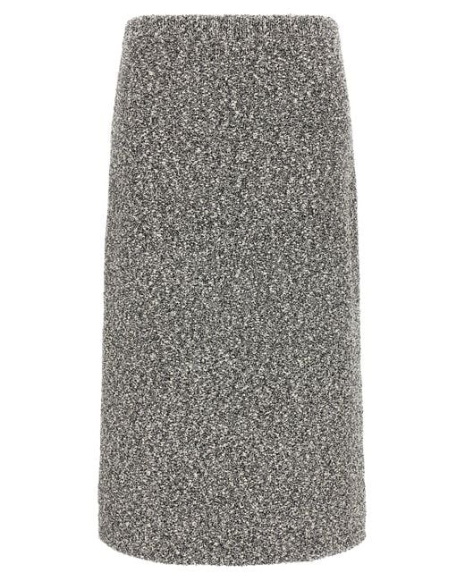 Tory Burch Tweed Rok in het Gray