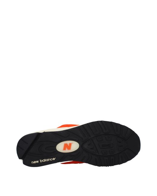 New Balance Red Sneakers 990 Uomo Camoscio Arancione for men