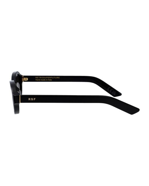 Retrosuperfuture Black Round Sunglasses 4 Fk