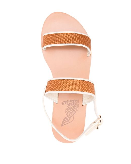 Ancient Greek Sandals Multicolor Clio Nappa/Raffia Shoes