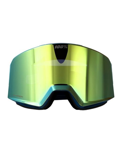 100% Green Mirror Polycarbonate Sunglasses