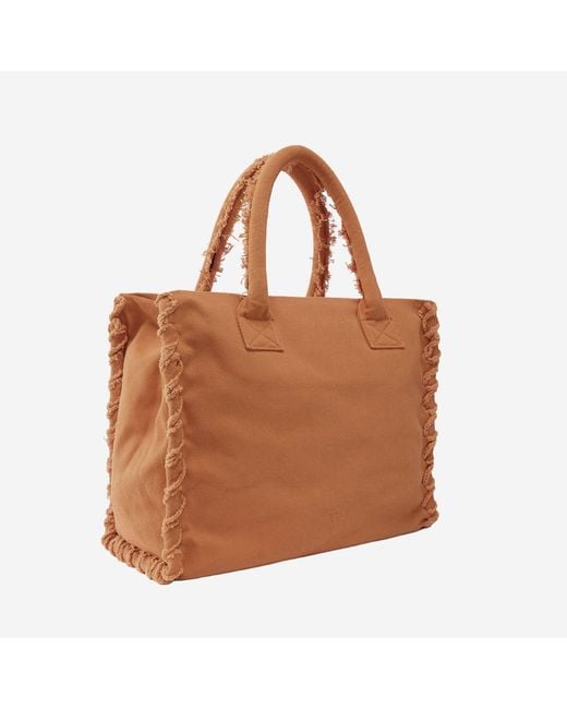 Pinko Brown Shopper Bag Cotton