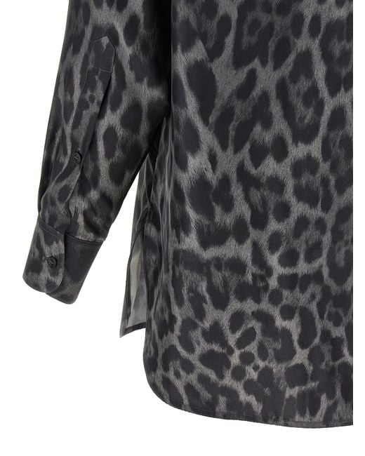 Camisa de seda Stella McCartney de color Gray