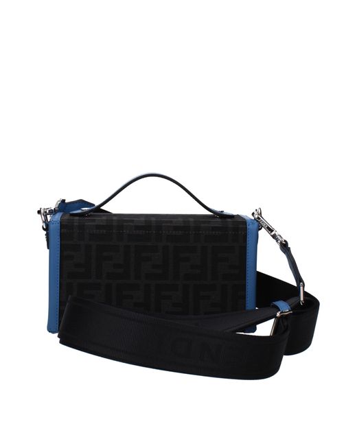 Fendi Handtaschen Baguette Männer Stoff grau/fiordaliso in Blue für Herren