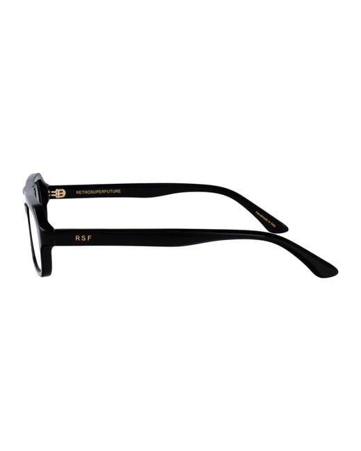 Retrosuperfuture Black Acetate Glasses