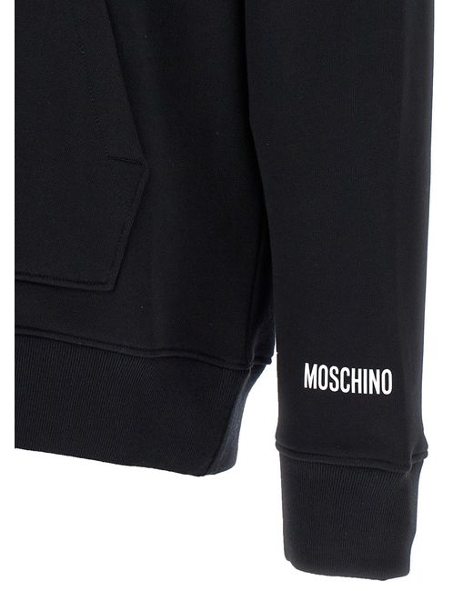 Moschino Smiley Katoenen Hoodie in het Blue