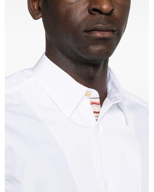 Paul Smith White Cotton Shirt for men