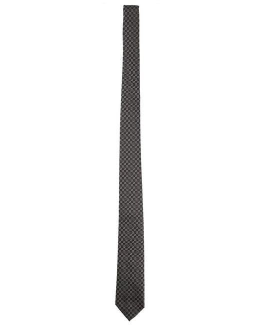 Dior White Diamond Print Tie