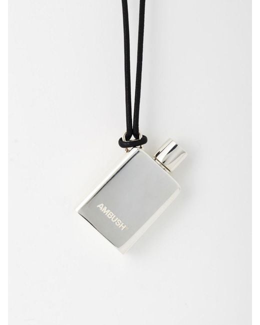 Ambush White Perfume Pendant Necklace for men