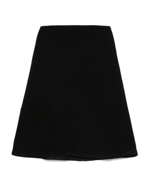Rick Owens Black Virgin Wool Cowl Scarf for men