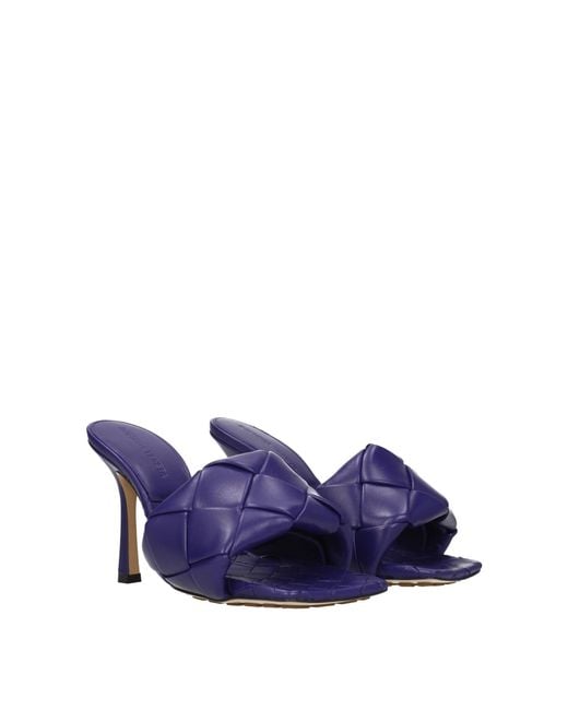 Bottega Veneta Blue Sandals Leather