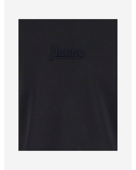 Herno Baumwoll -Sweatshirt mit Logo in Blue für Herren