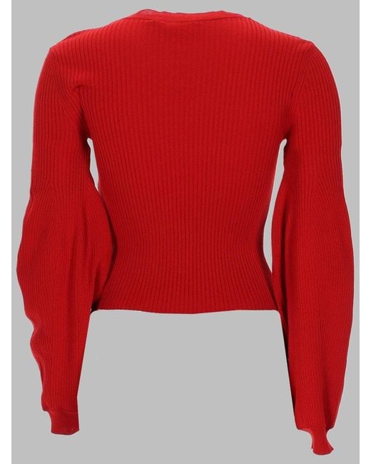 Stella McCartney Red Stretch Knit Jumper