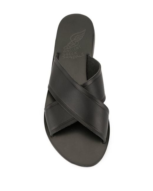 Ancient Greek Sandals White Thais Leather Sandals