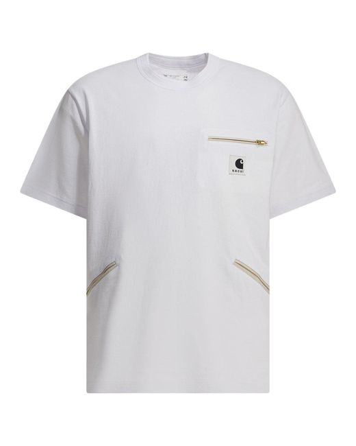 Sacai Carhartt Wip T-shirts White for men