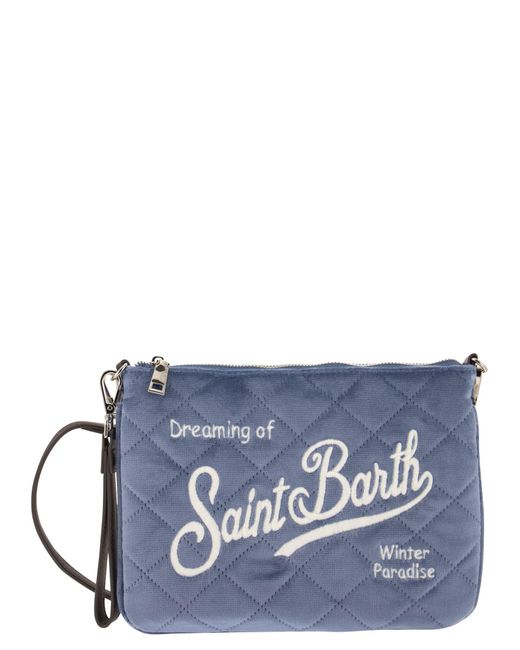 Mc2 Saint Barth Blue Pochette Bag mit Schultergurt
