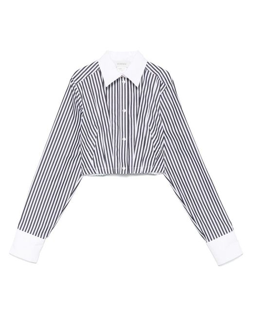 Sportmax Gestreept Shirt in het White