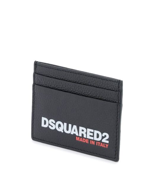 DSquared² Logo Bob Cardholder in het Black voor heren