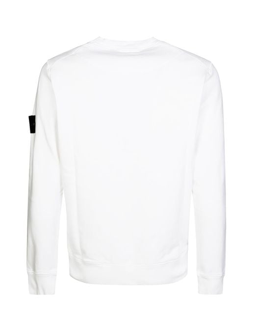 Stone Island Sweaters Wit in het White