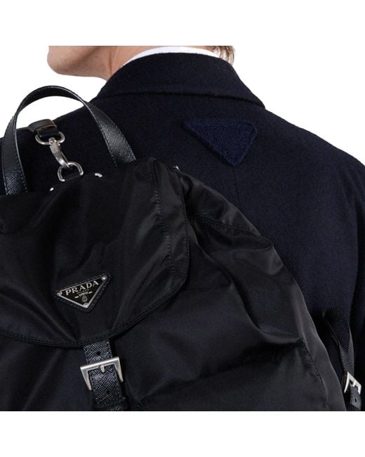 Prada Wollmantel in Blue für Herren