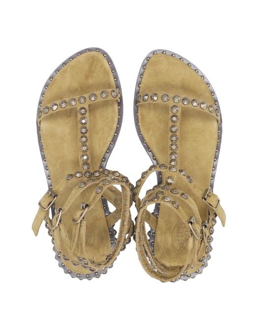 Ash Metallic Sandals