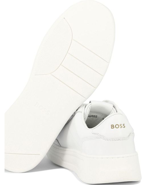 Boss Hugo -baas "baltimore" Sneakers in het White voor heren