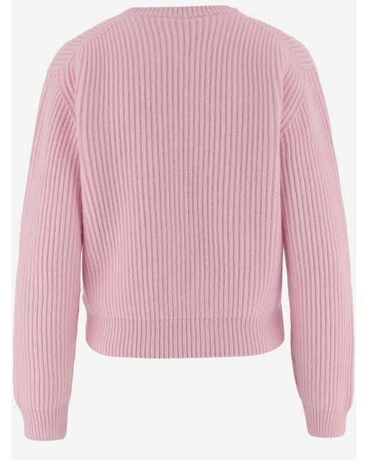 Jil Sander Pink Wool Sweater