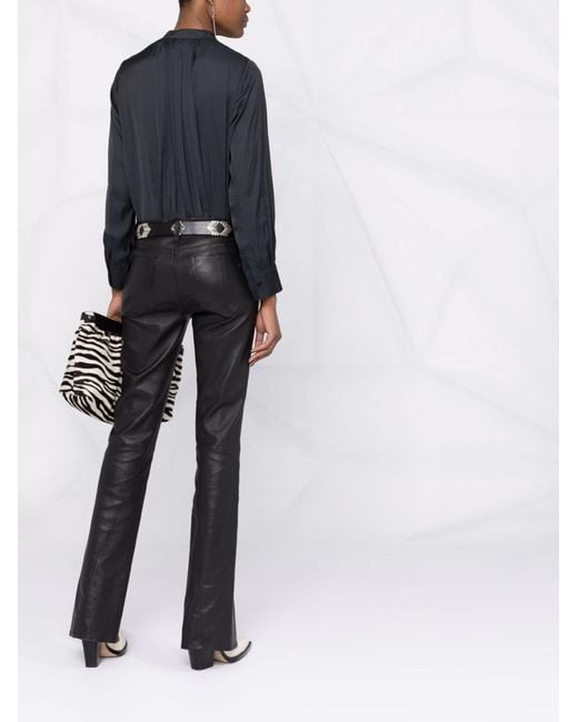 Zadig & Voltaire Black Tink Satin Perm
