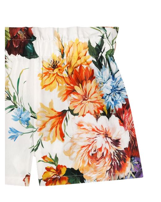 Dolce & Gabbana White Top Set mit Shorts