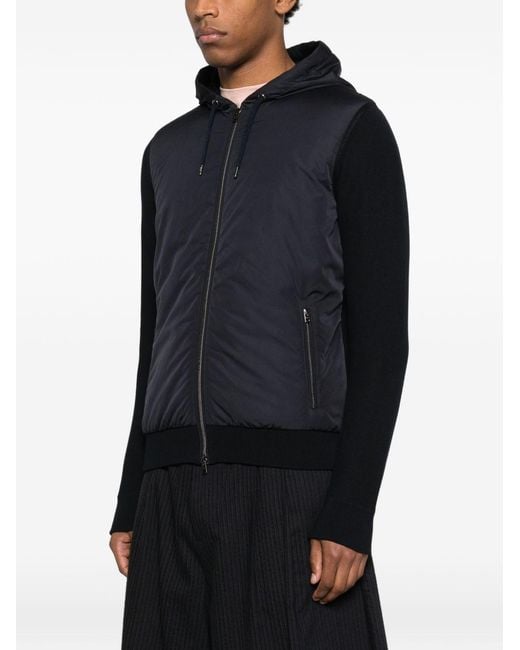 Herno Black Padded Blouson Jacket for men