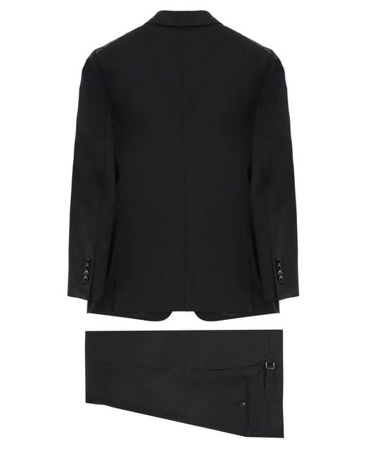 Tom Ford Black "Grand Overcheck Shelton" Suit for men