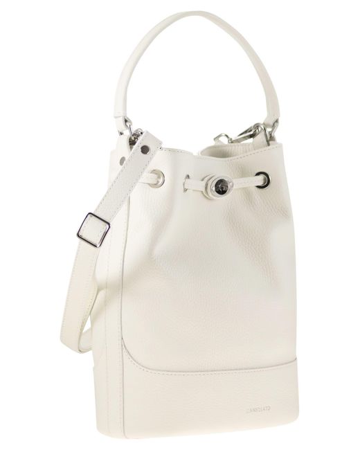 Zanellato Natural Monda' Leather Bucket Bag for men