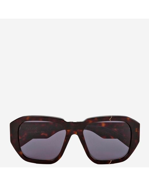 FACE HIDE Black Broken Cosmo Sunglasses With Logo for men