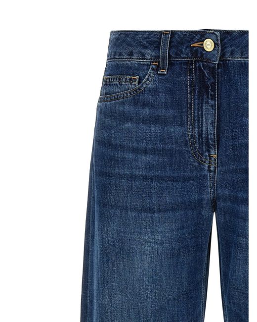 Elisabetta Franchi Blue Palazzo Jeans